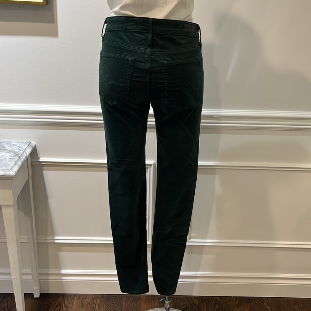 AG Green Velvet Farrah Skinny pants - Picture 3 of 8